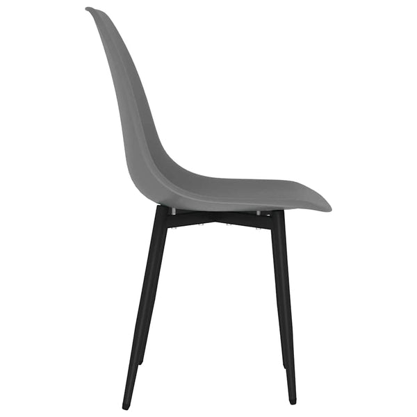 Ruokatuolit 6 kpl harmaa PP
