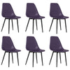 Ruokatuolit 6 kpl purppura PP