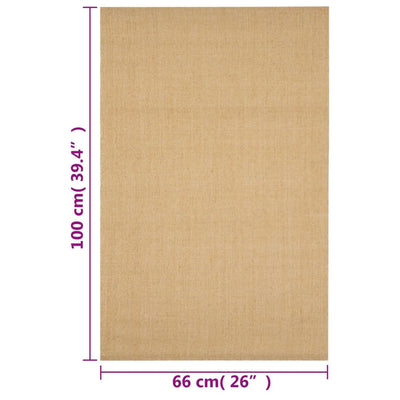 Matto luonnollinen sisal Faraoanu 66x100cm