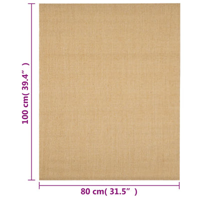 Matto luonnollinen sisal 80x100 cm