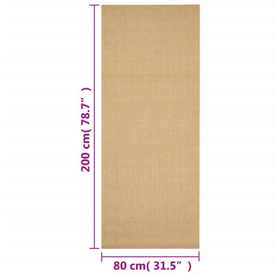 Matto luonnollinen sisal 80x200 cm