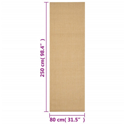 Matto luonnollinen sisal Faraoanu 80x250cm