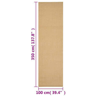 Matto luonnollinen sisal 100x150 cm