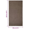 Matto luonnollinen sisal 80x150 cm ruskea