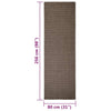 Matto luonnollinen sisal 80x250 cm ruskea