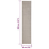 Matto luonnollinen sisal 66x300 cm hiekka