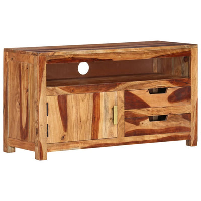 TV-taso 90x34,5x50 cm täysi akaasiapuu