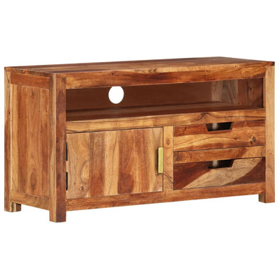 TV-taso 90x34,5x50 cm täysi akaasiapuu