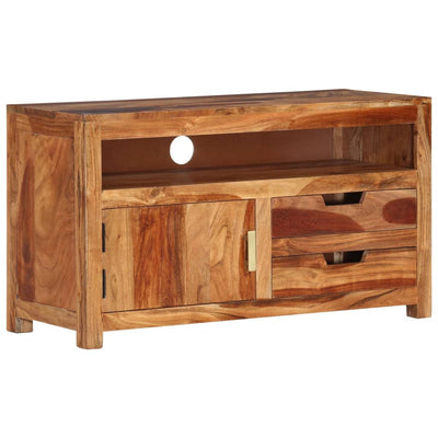 TV-taso 90x34,5x50 cm täysi akaasiapuu