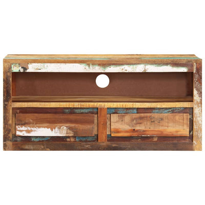 TV-taso 88x30x40 cm kierrätetty täyspuu