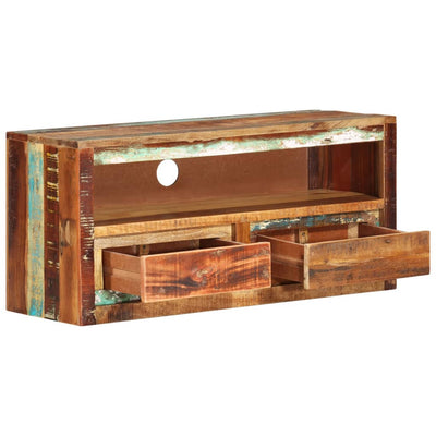 TV-taso 88x30x40 cm kierrätetty täyspuu