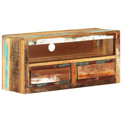 TV-taso 88x30x40 cm kierrätetty täyspuu