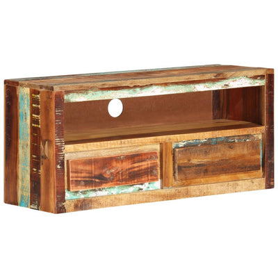 TV-taso 88x30x40 cm kierrätetty täyspuu