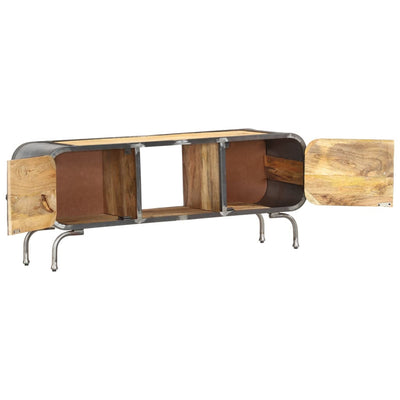 TV-taso 110x30x42 cm täysi mangopuu