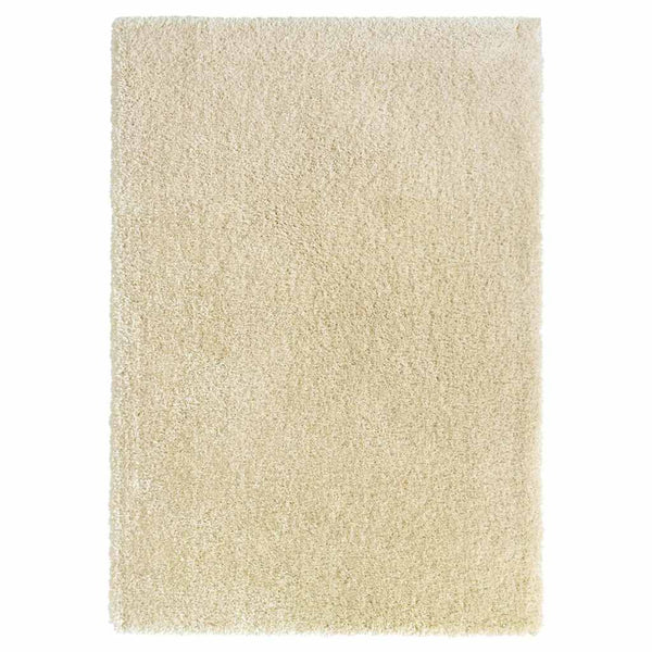 Korkeanukkainen Shaggy matto beige 140x200 cm 50 mm