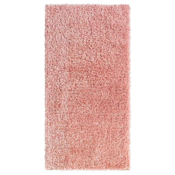 Korkeanukkainen Shaggy matto pinkki 100x200 cm 50 mm