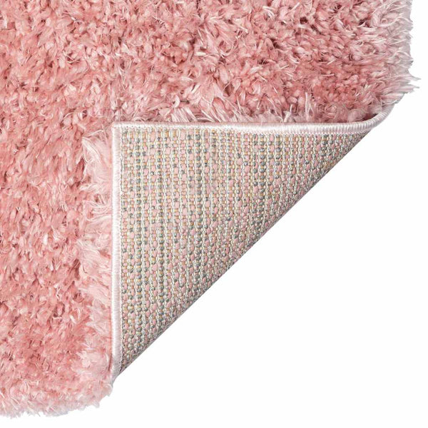 Korkeanukkainen Shaggy matto pinkki 100x200 cm 50 mm