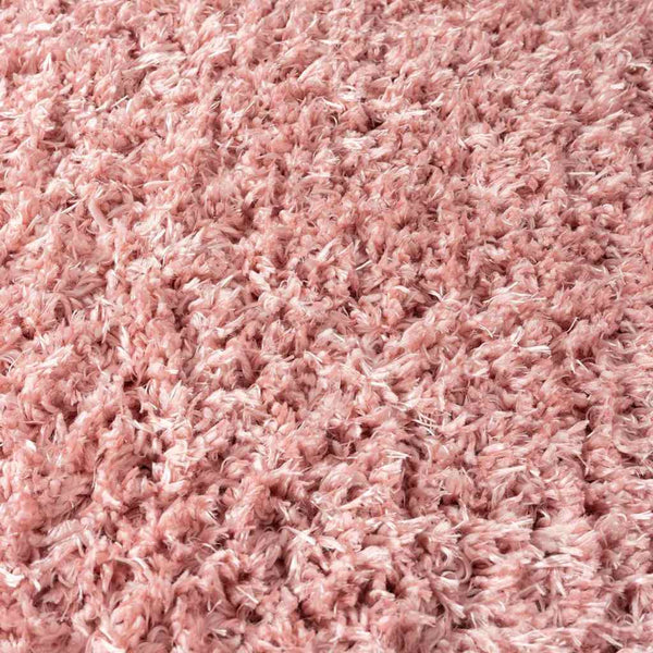 Korkeanukkainen Shaggy matto pinkki 100x200 cm 50 mm