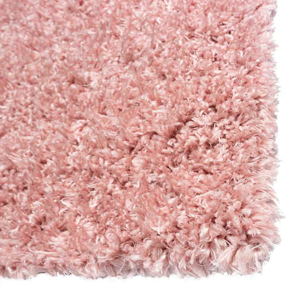 Korkeanukkainen Shaggy matto pinkki 100x200 cm 50 mm