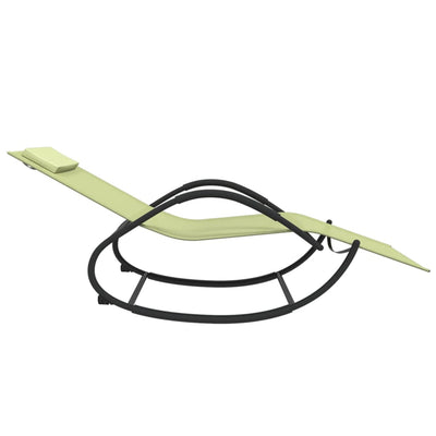 Kerma keinuvat aurinkotuolit Ifrim 2 kpl (teräs ja textilene)