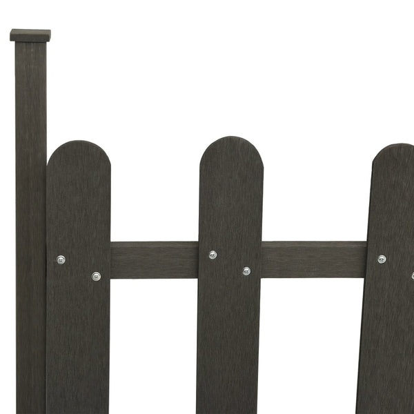 Puuaita tolpilla Ferro 614x80cm (3 kpl)