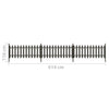 Puuaita tolpilla Ferro 614x80cm (3 kpl)
