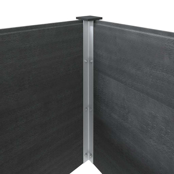 Puutarhan korotettu kukkalaatikko harmaa 300x100x54 cm WPC