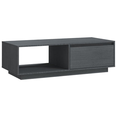 Sohvapöytä harmaa 110x50x33,5 cm täysi mänty
