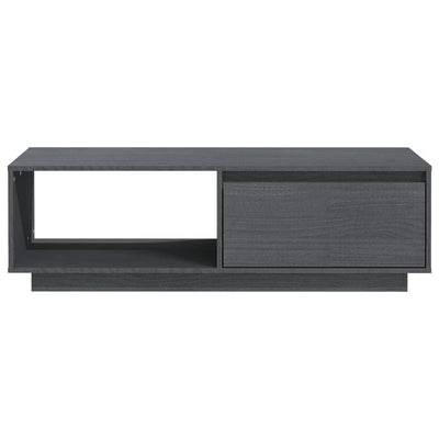 Sohvapöytä harmaa 110x50x33,5 cm täysi mänty