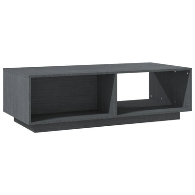 Sohvapöytä harmaa 110x50x33,5 cm täysi mänty