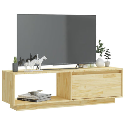 TV-taso 110x30x33,5 cm täysi mänty