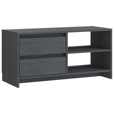 TV-taso harmaa 80x31x39 cm täysi mänty