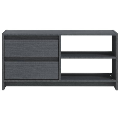 TV-taso harmaa 80x31x39 cm täysi mänty
