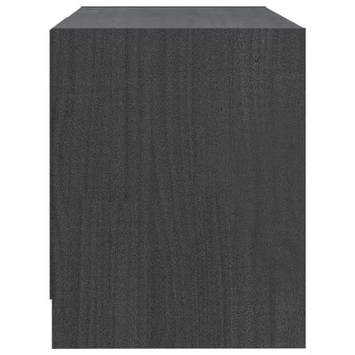 TV-taso harmaa 80x31x39 cm täysi mänty