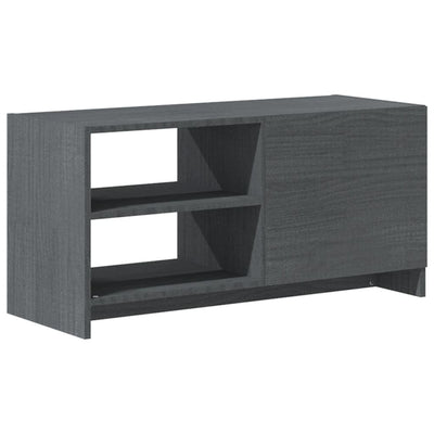 TV-taso harmaa 80x31x39 cm täysi mänty