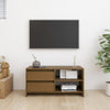 TV-taso hunajanruskea 80x31x39 cm täysi mänty