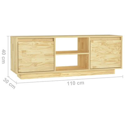 TV-taso 110x30x40 cm täysi mänty