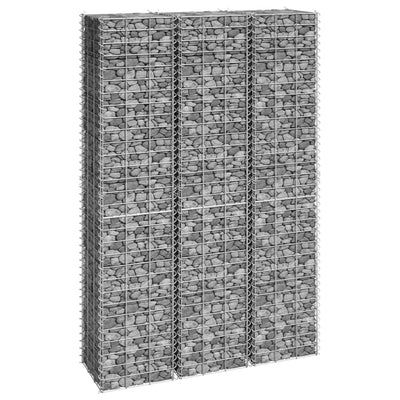 Korotetut kivikorit 3 kpl 30x30x150 cm rauta