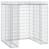 Gabion kivikoriseinä jäteastialle 110x91x120 cm sinkitty rauta