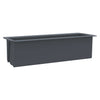 Kukkalaatikot eurolavoille 12 kpl harmaa 36x13,5x9,5 cm PP