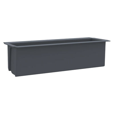 Kukkalaatikot eurolavoille 12 kpl harmaa 36x13,5x9,5 cm PP