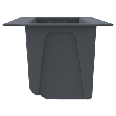 Kukkalaatikot eurolavoille 12 kpl harmaa 36x13,5x9,5 cm PP
