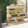 Kukkalaatikot eurolavoille 12 kpl harmaa 36x13,5x9,5 cm PP