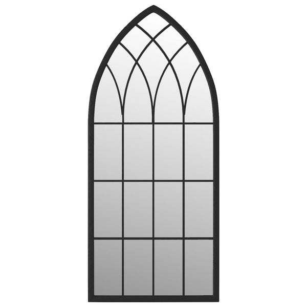 Musta puutarhapeili Arevaluis 100x45cm (rauta ulkokäyttöön)
