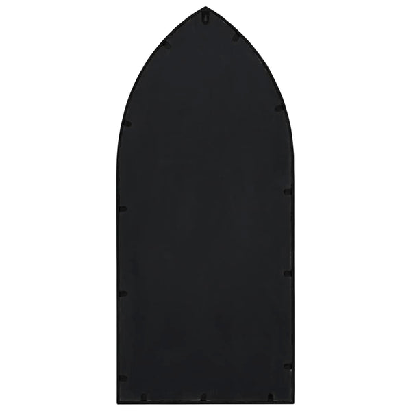 Musta puutarhapeili Arevaluis 70x30cm (rauta ulkokäyttöön)