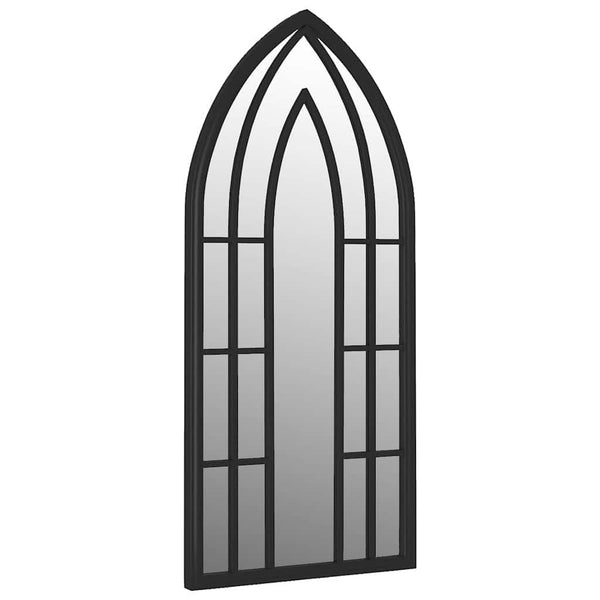 Puutarhapeili musta 100x45 cm rauta ulkokäyttöön