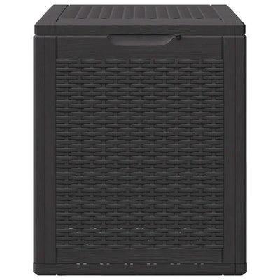 Musta puutarhan varastoarkku Cosita 90 L (pp rottinki)