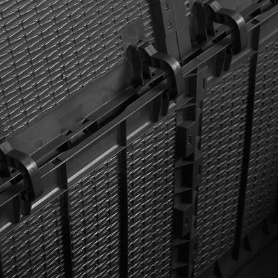 Musta puutarhan varastoarkku Cosita 180 l (pp rottinki)