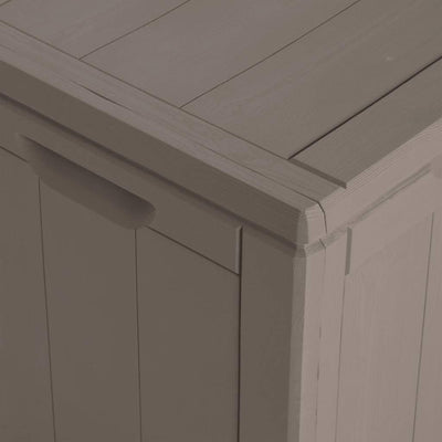 Ruskea puutarhan varastoarkku Cosita 270 l (pp rottinki)