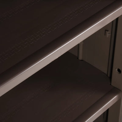 Ruskea puutarhan varastokaappi Zarandu 65x45x172cm (pp puutyyli)